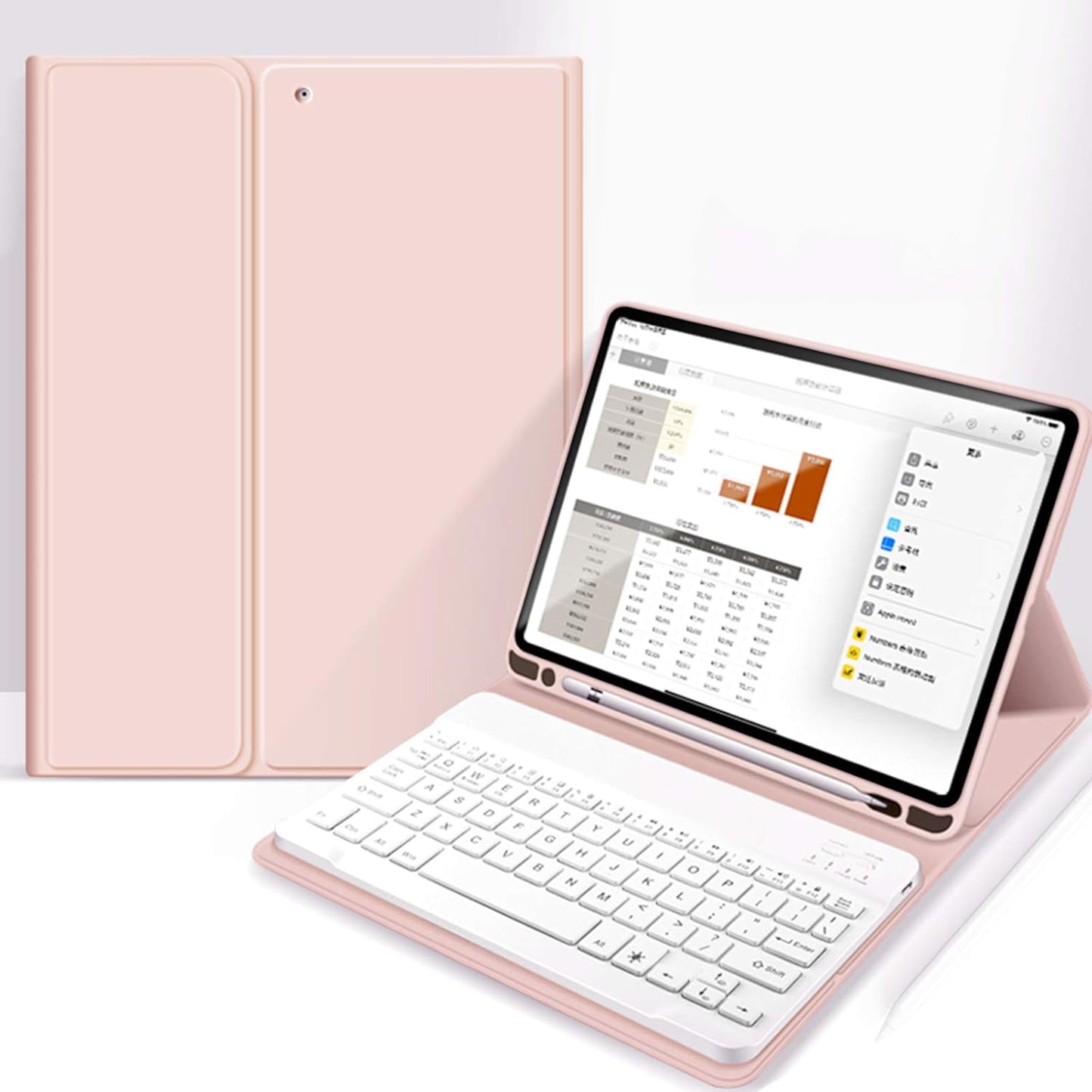 aoub Case for iPad 6th/5th Generation with Bluetooth Keyboard