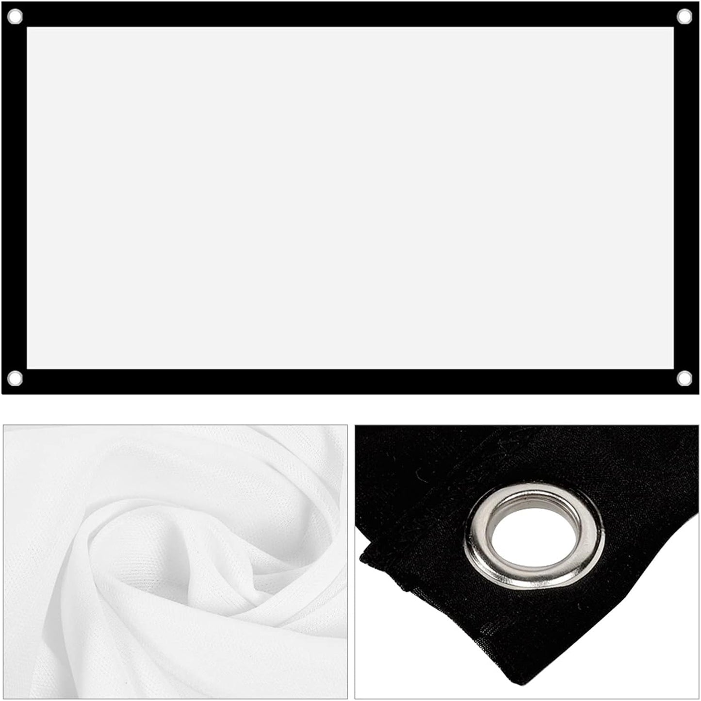 Akozon 40 Inch Portable Non Crease Projection Screen