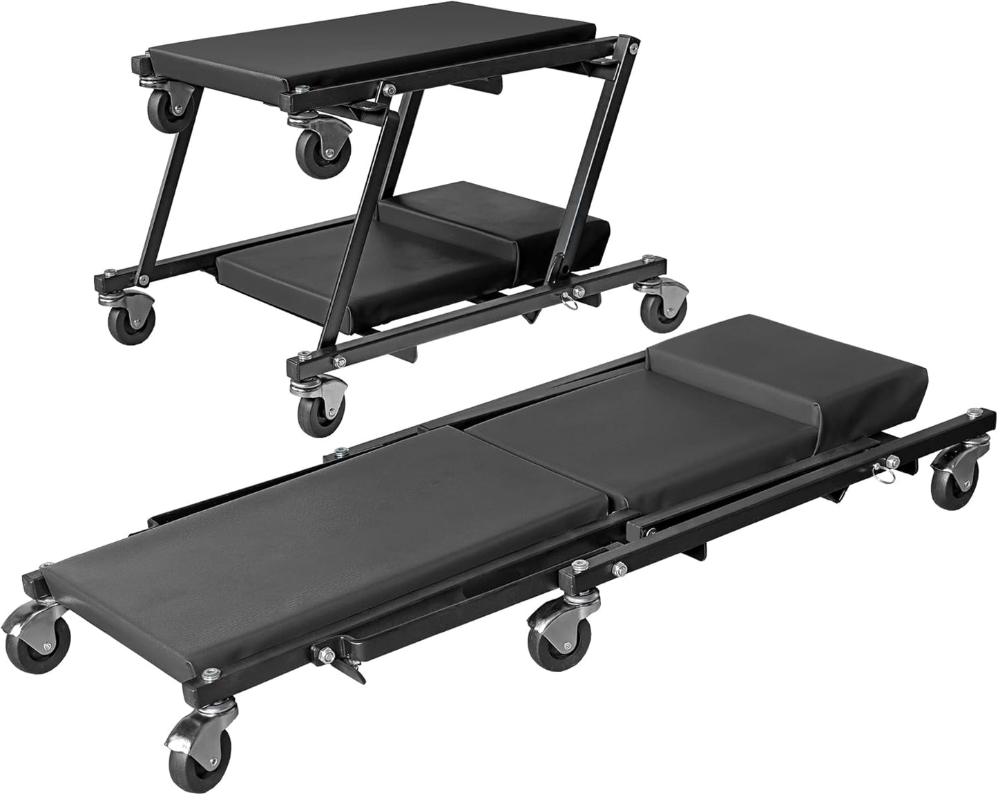 BIG RED 36in Rolling Foldable Automotive Creeper for Repairs