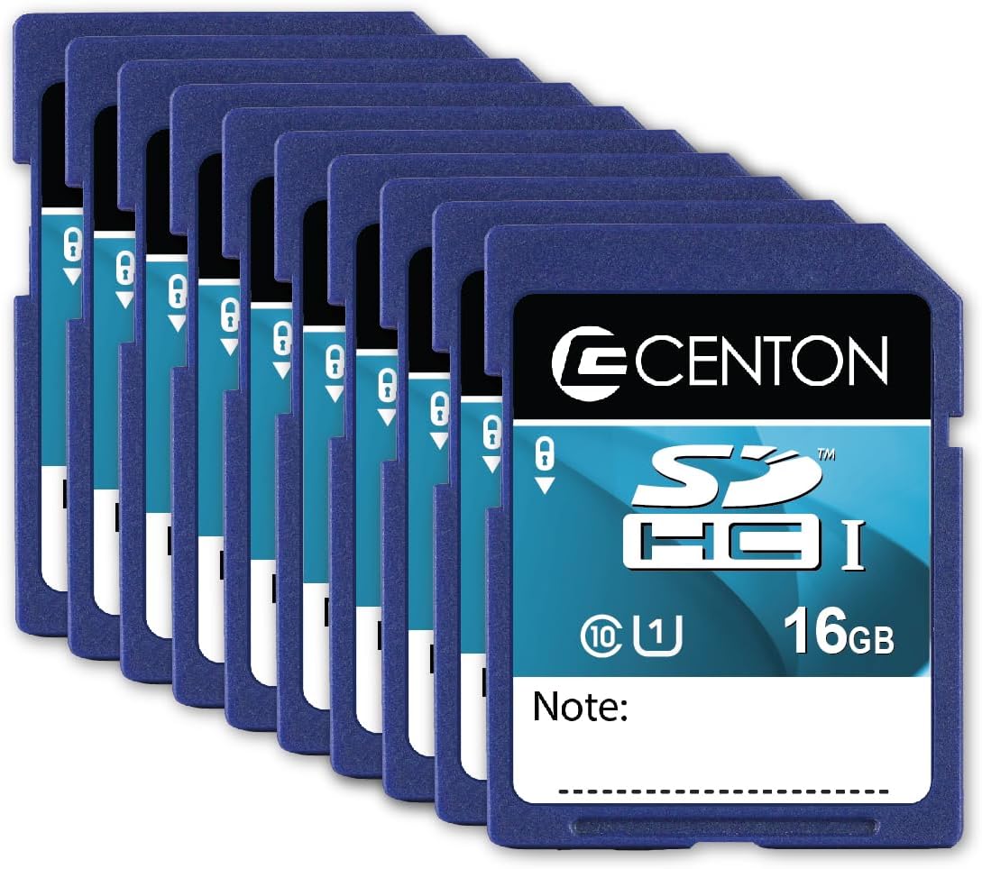 Centon MP SD UHS Class 1 16GB 10 Pack for Fast Storage