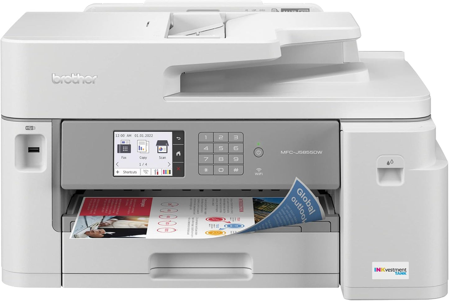Brother INKvestment Tank Printer | 1 Year Ink | 11x17 Printing