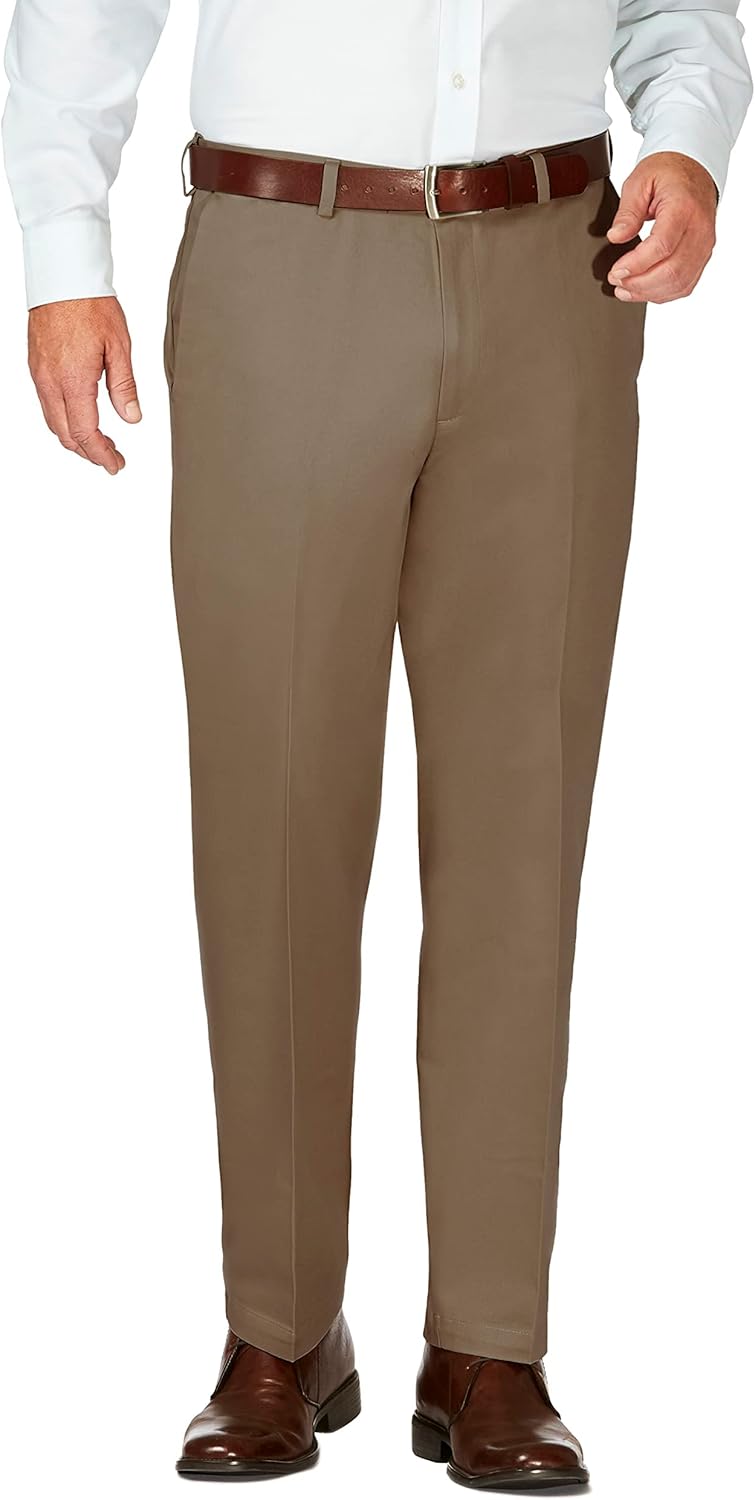 Haggar Men's Work to Weekend Hidden Expandable Waist Pants