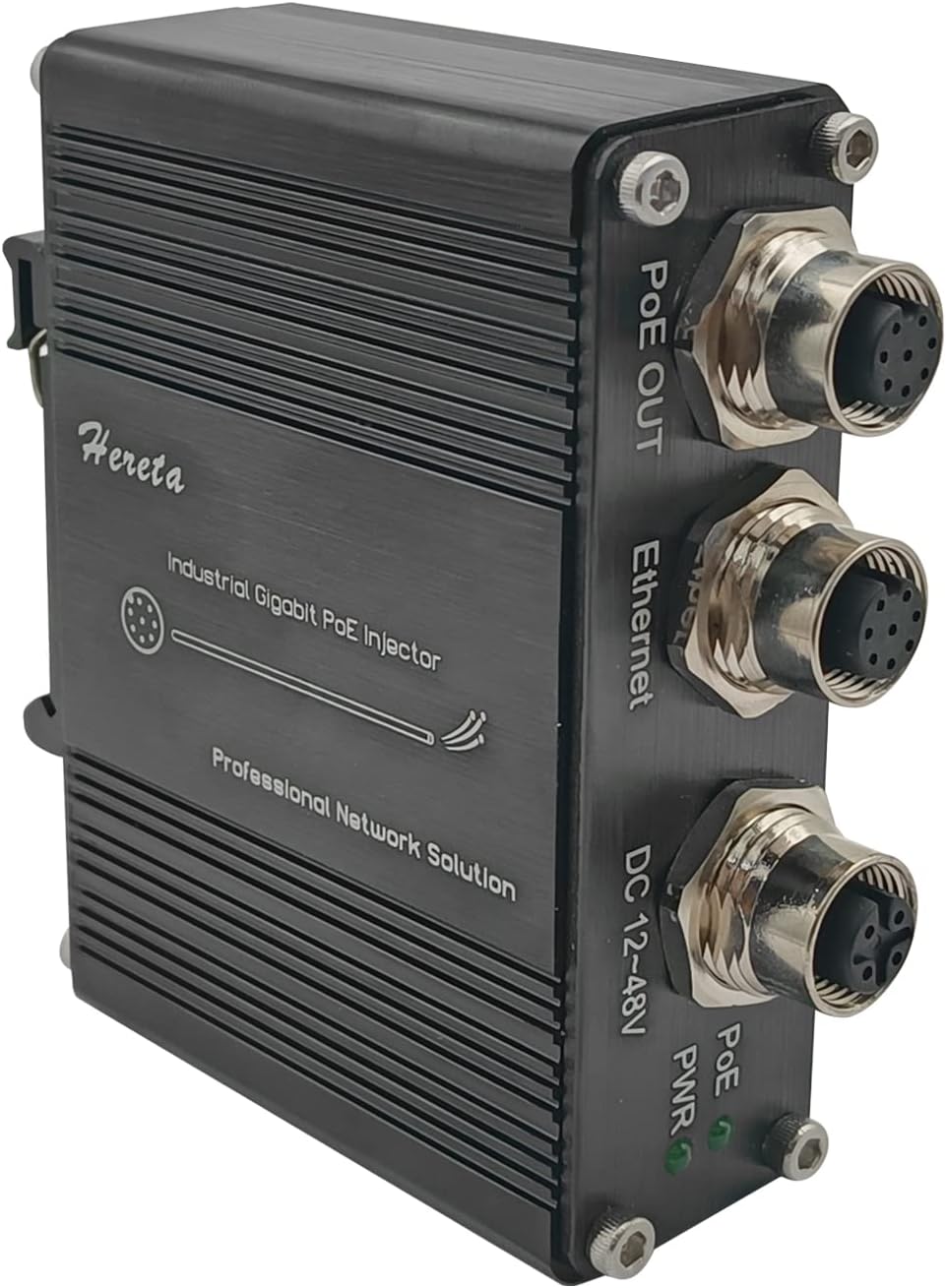 Hardened Industrial Gigabit PoE+ Injector with M12 Interface