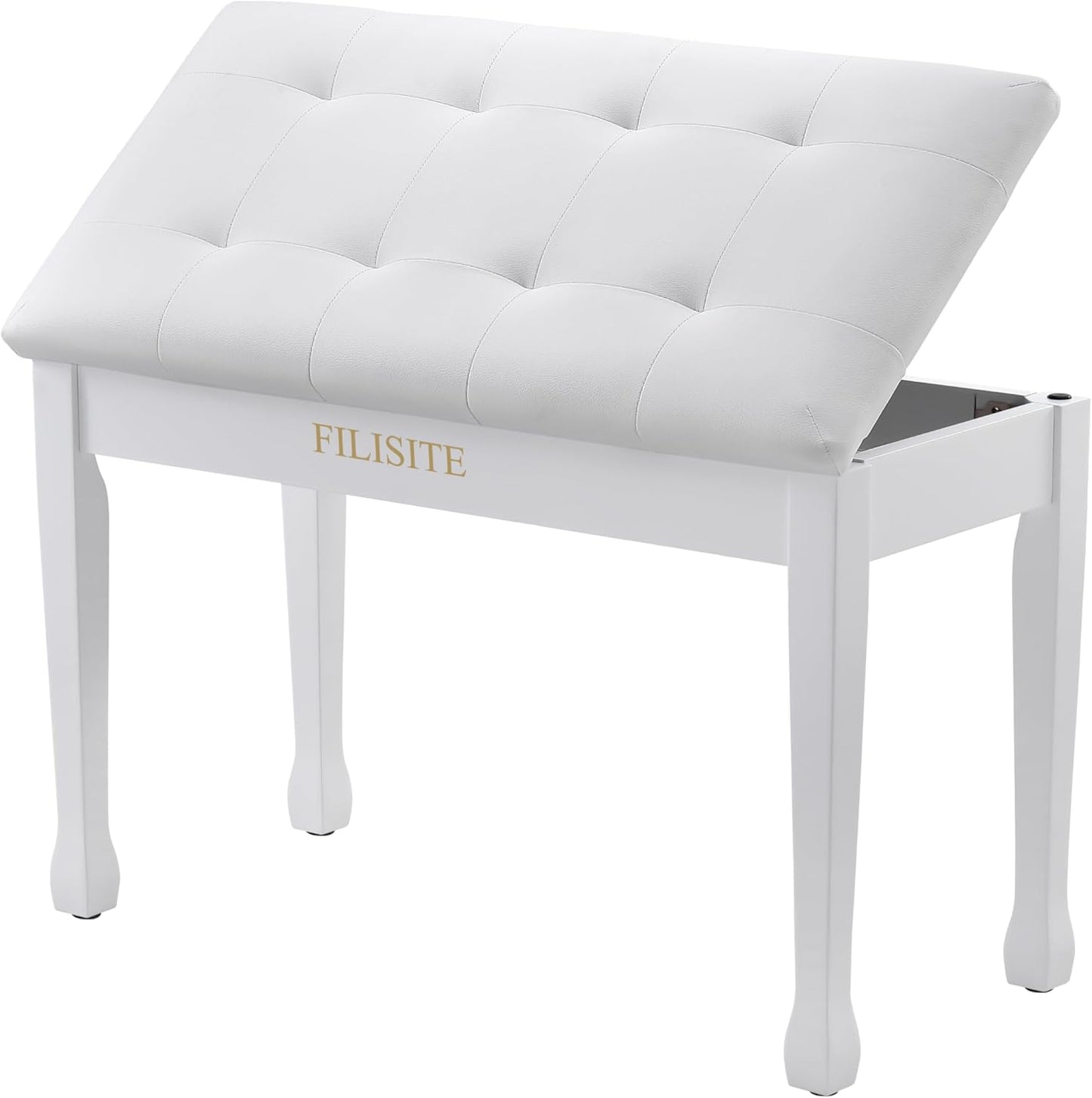 Duet Piano Bench with Storage for Elegant Home Use and Comfort