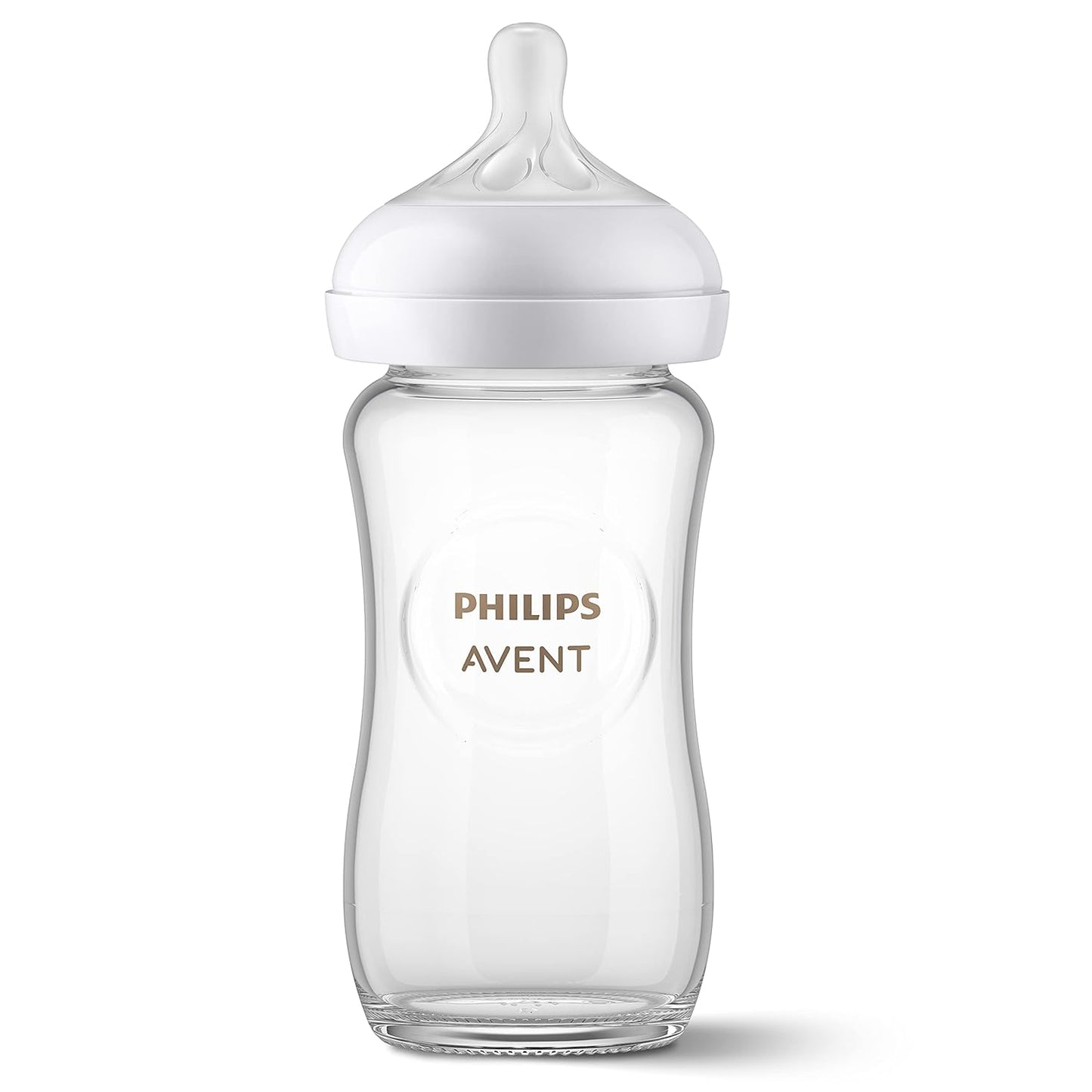 Philips AVENT Glass Baby Bottle for Natural Feeding, 8oz