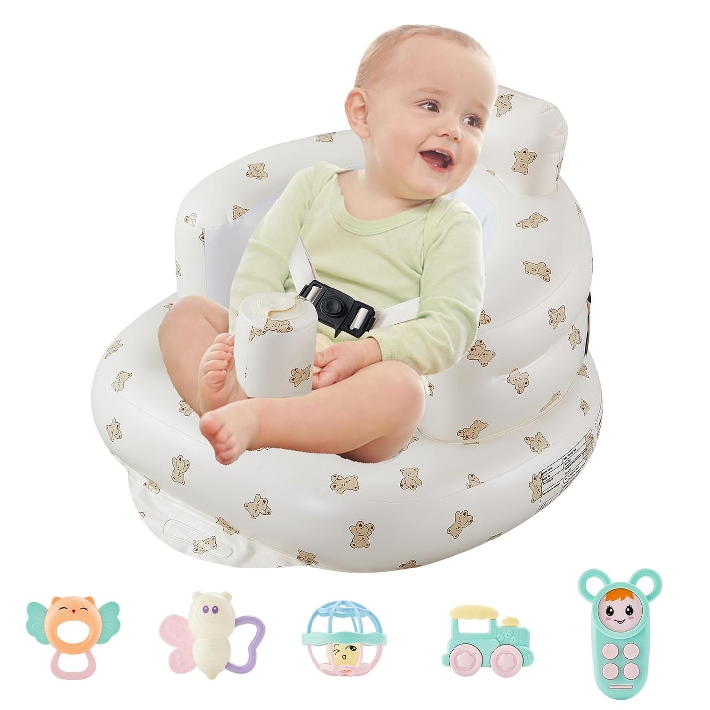 EXLIPO Inflatable Baby Floor Seat - Secure Support