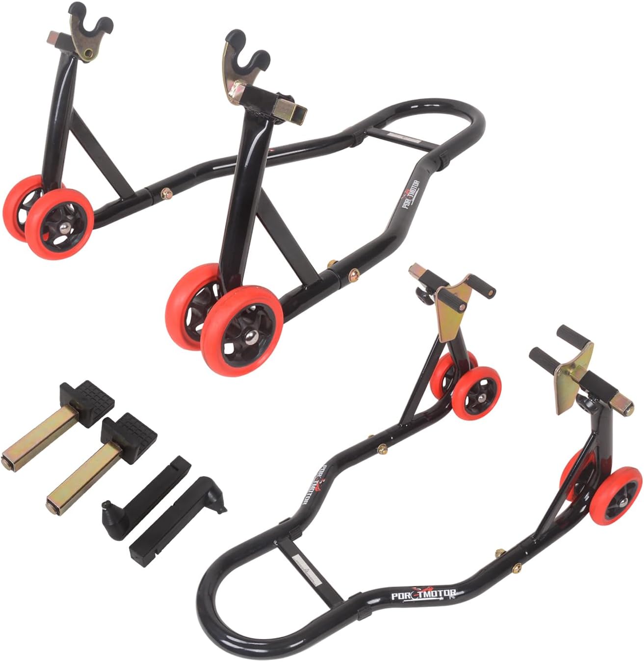 Motorcycle Stands Front Rear Combo Lift for Easy Maintenance