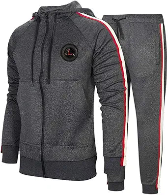PASOK Men's Casual Tracksuit Set for Running and Jogging