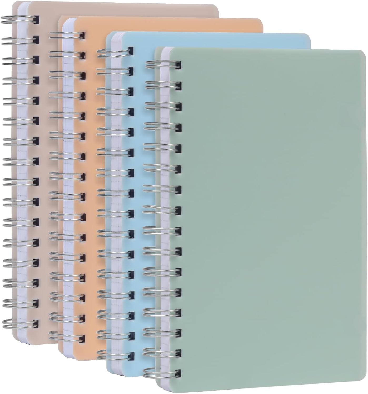 Oxford Poly Spiral Notebooks - Durable Thick Cover, College Rule - 4 Pack