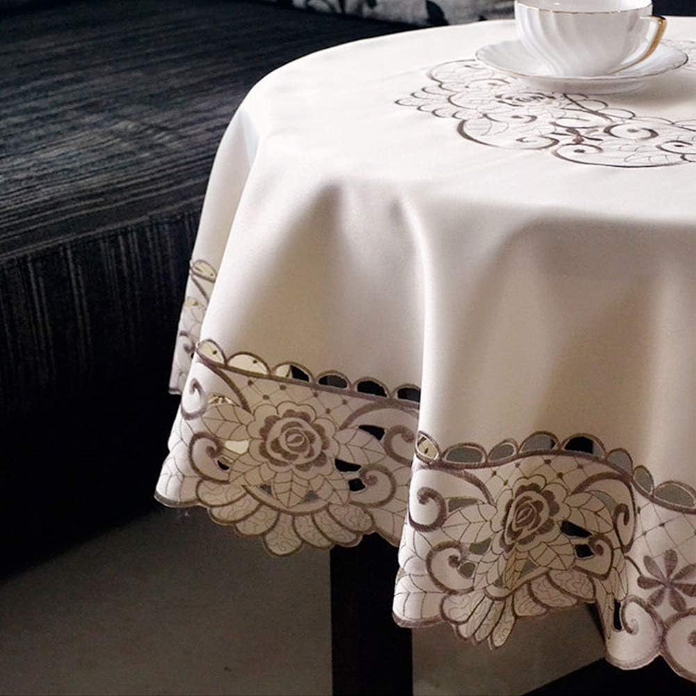 AMZALI Round Table Cloth for Elegant Dining and Events