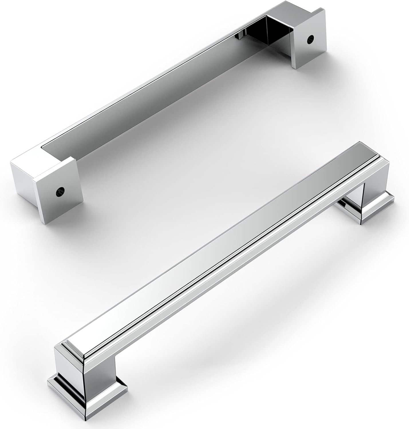 Amerdeco 10 Pack Polished Chrome Cabinet Pulls for Your Home
