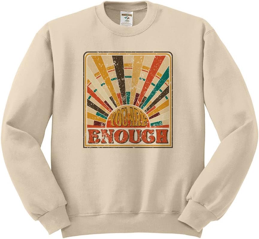 Empowering Unisex Retro Sunset Sweatshirt