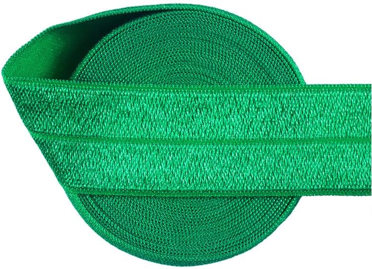 Nine Looms Satin Elastic Band for Sewing 100 Yard Fern Green