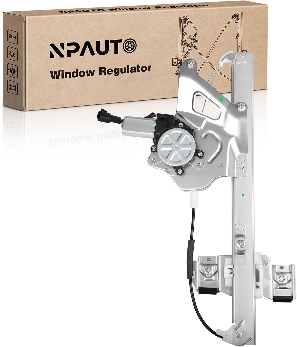 Front Driver Side Power Window Regulator with Motor for Buick