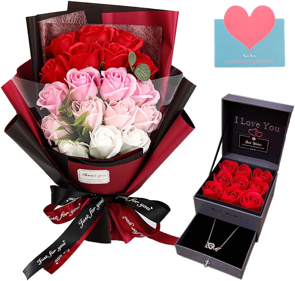 EIGHTOWN Roses Bouquet Artificial Flower - Unique Gift for Her
