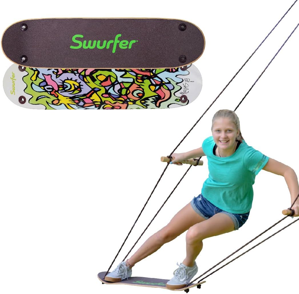 Swurfer TreeSkate Skateboard Swing for Outdoor Fun and Fitness