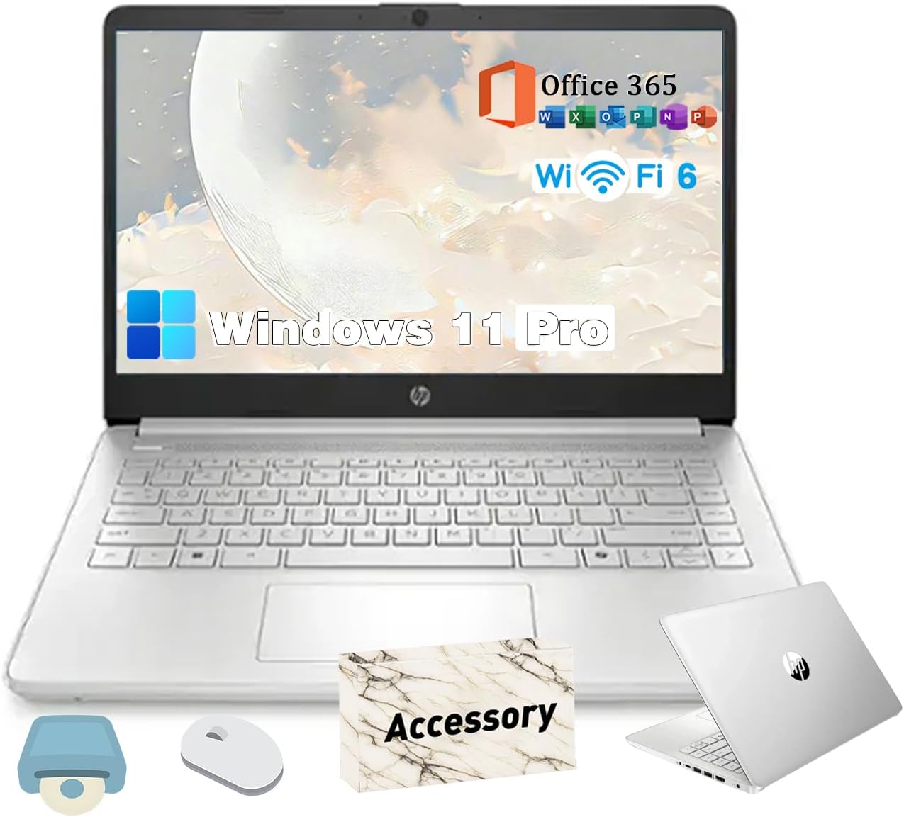 HP 2025 14-inch Laptop with Windows 11 Pro and 16GB RAM