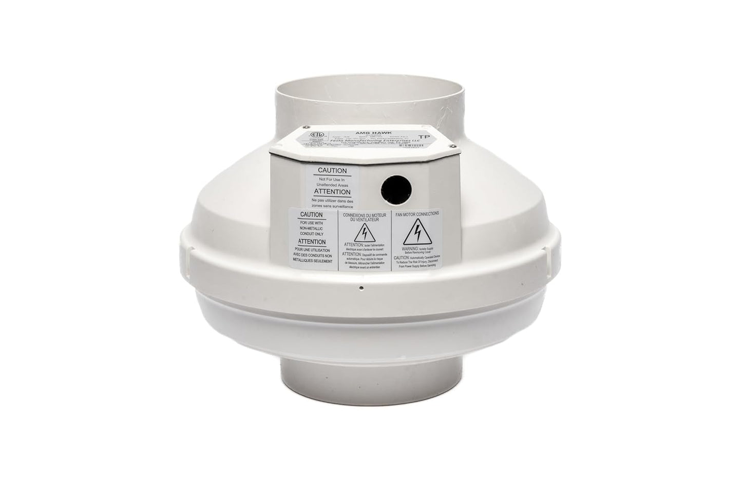 Festa AMG Hawk Radon Fan - Quiet Energy Efficient Inline Duct