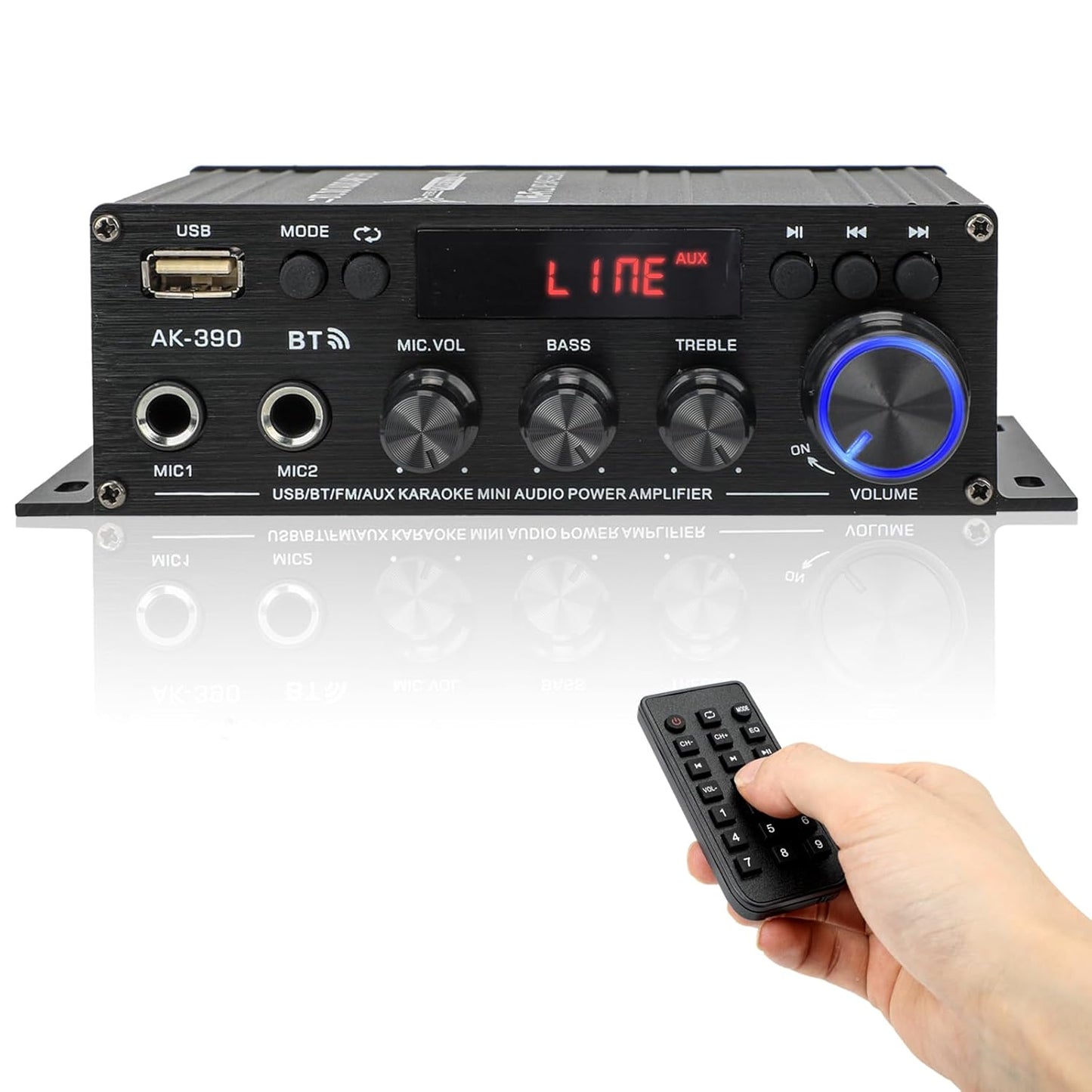 Powerful 800W Bluetooth Home Audio Amp