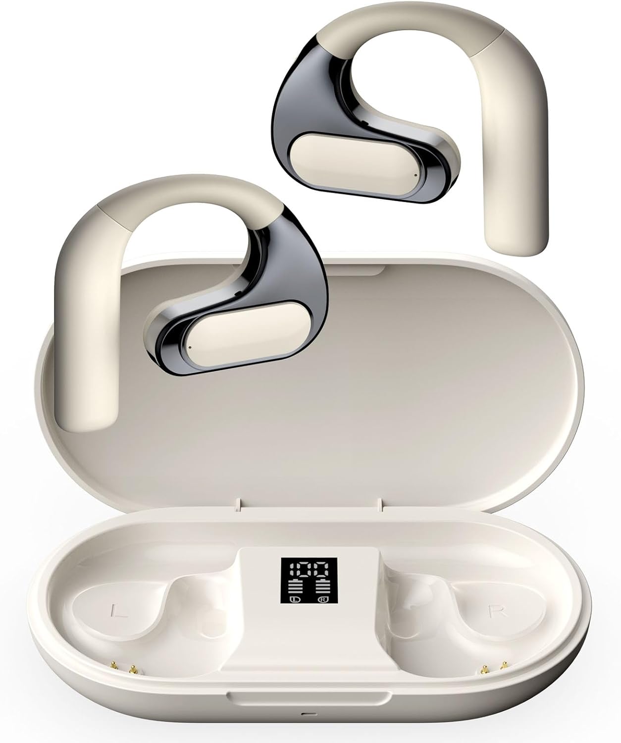 SZESHINECO Wireless Open Ear Headphones: Clear Calls, 100H Battery