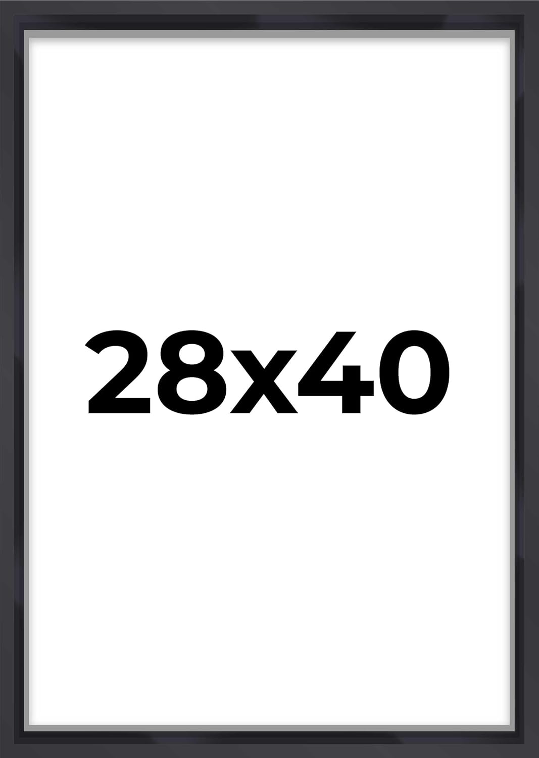 28x40 Shadow Box Frame in Black for Artwork and Memories