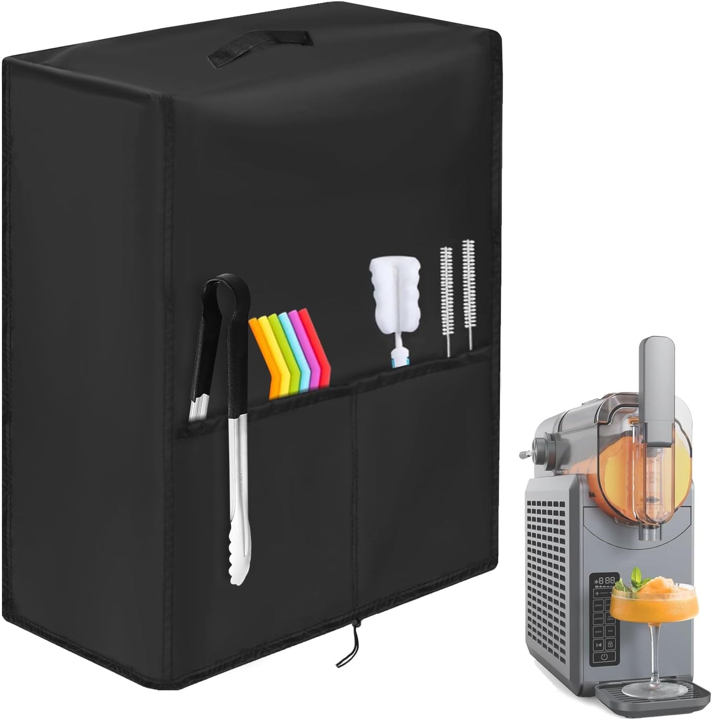 Waterproof Cover for INOVIVA Slushie Machine, Protects from Moisture, 420D Black