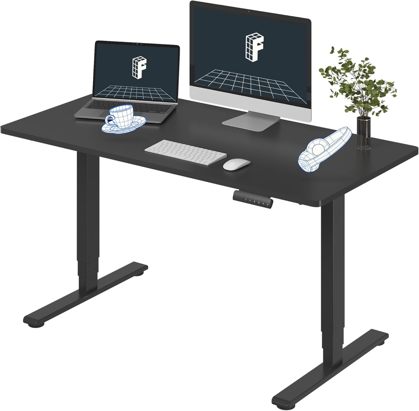 Height-Adjustable Dual Motor Standing Desk by FLEXISPOT