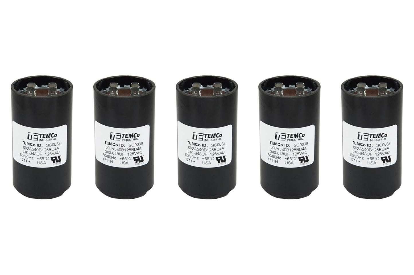 TEMCo Round Start Capacitor 540-648 uf/MFD for AC Electric