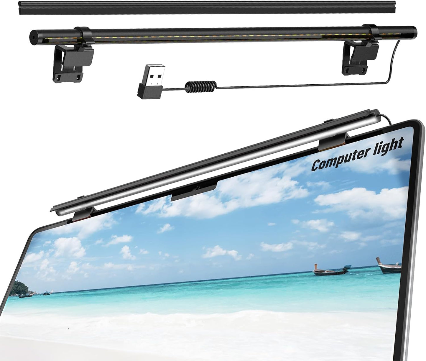 CATPOWER USB Mini Monitor Lamp, Glare-Free, Healthy Eyes