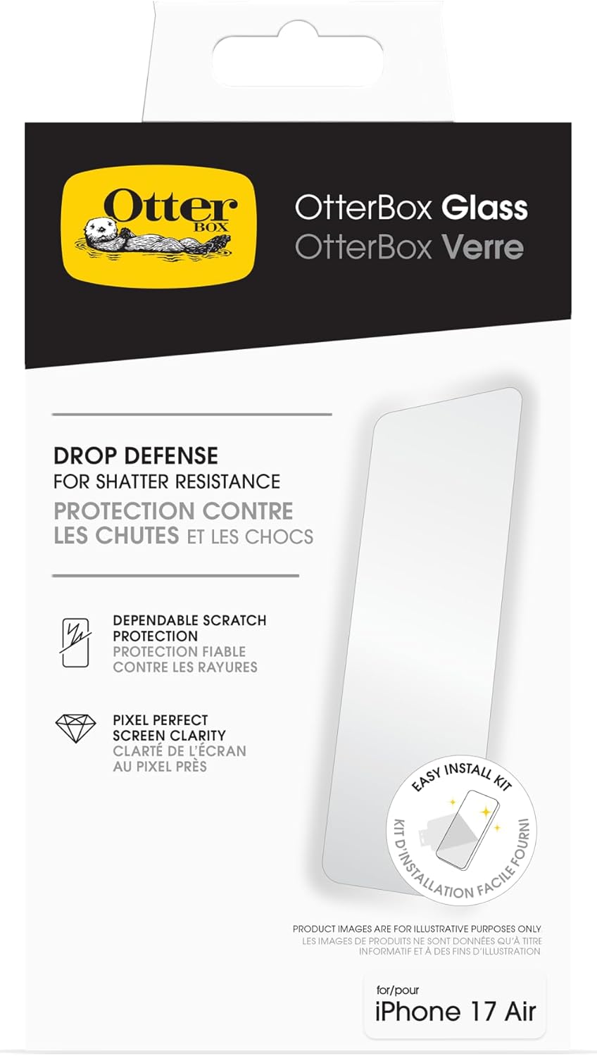 OtterBox iPhone 17 Air Glass Screen Protector for Ultimate Protection