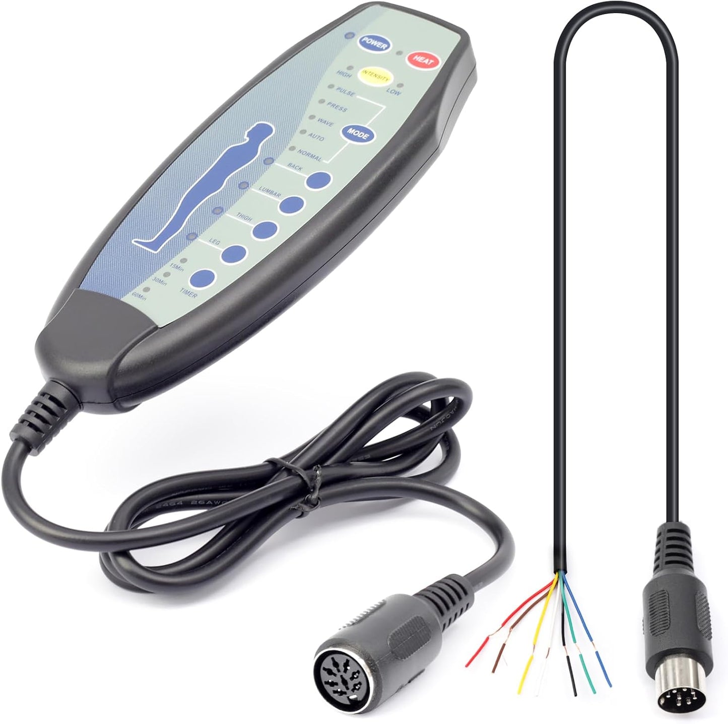 Ultimate Comfort: ALLCSM 8-Pin Hand Remote for Massage Power Recliner