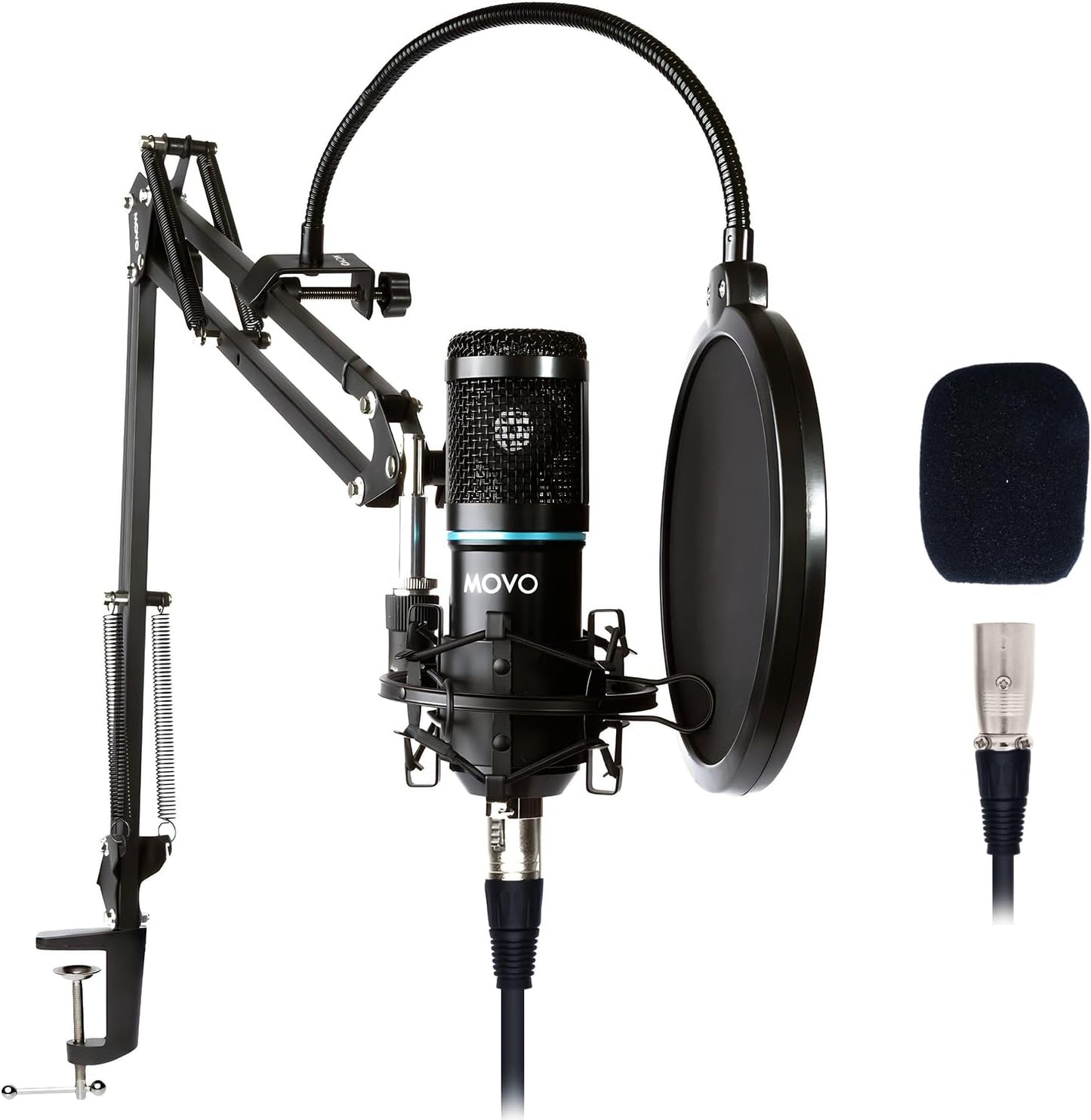 Movo Podcast Bundle - Premium XLR Studio Mic Kit
