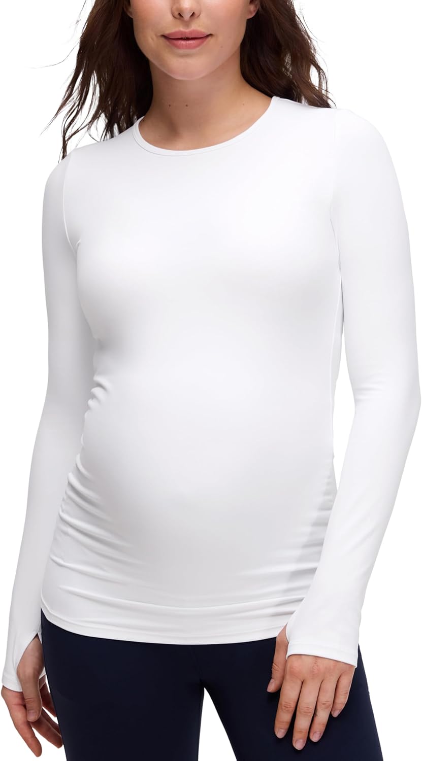 CRZ YOGA Womens Butterluxe Long Sleeve Maternity Tops Review