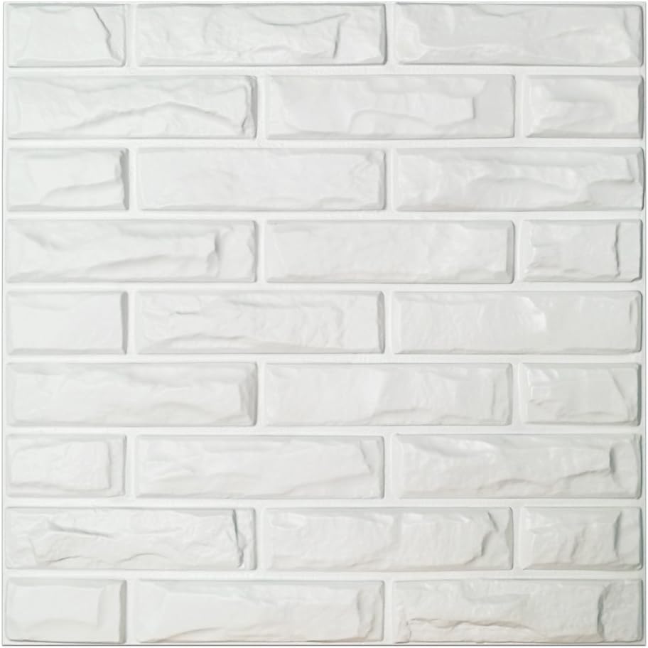 Art3d 19.7in x 19.7in Wall Panel Brick for Stunning Interiors