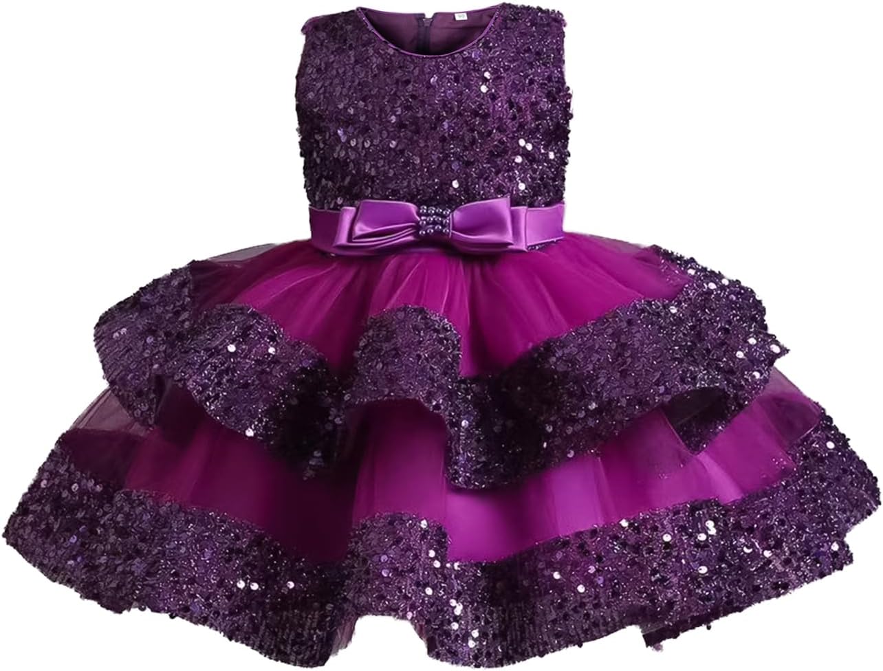 Miipat Baby Girl Pageant Dress for Weddings and Parties