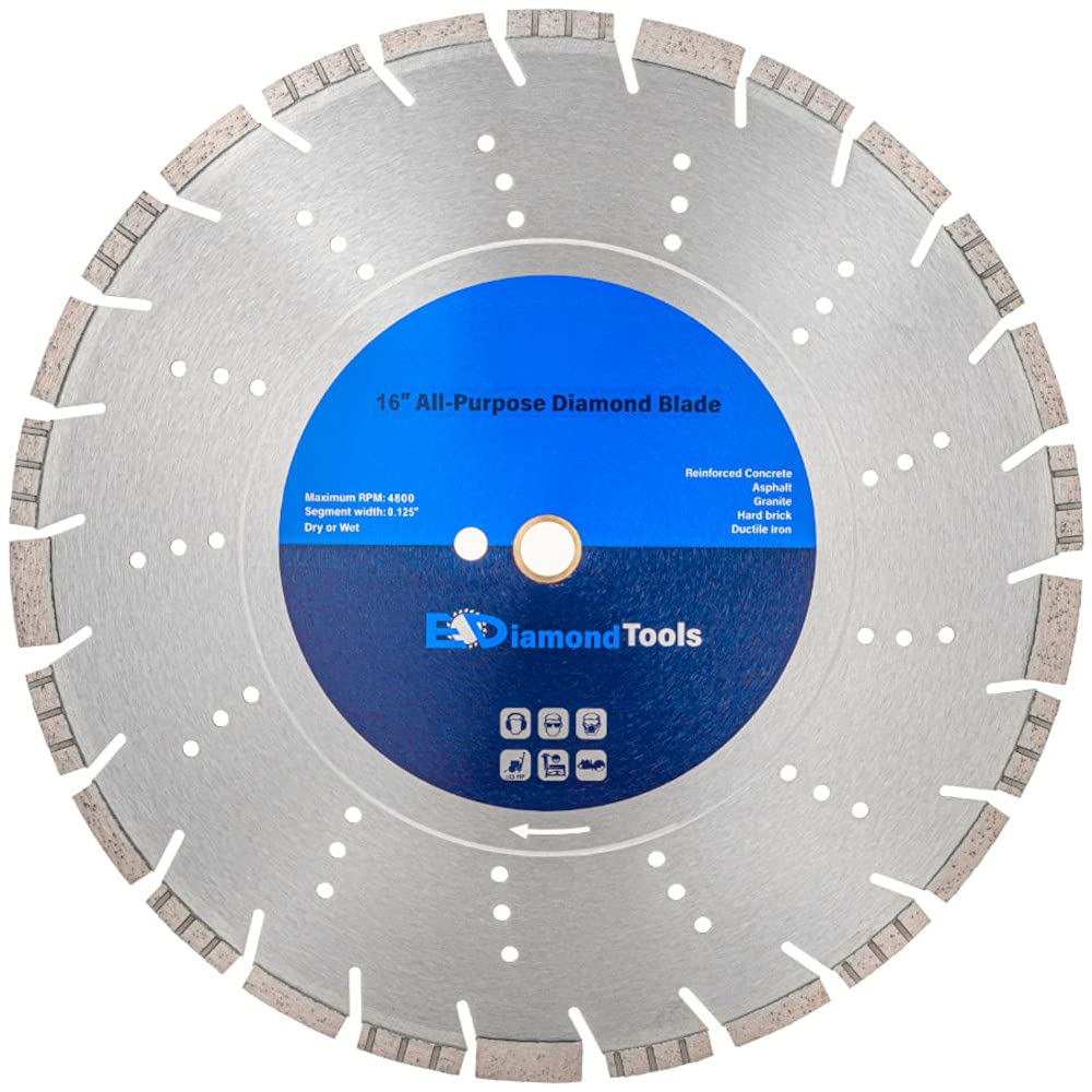 16 Inch All Purpose Diamond Saw Blades for Concrete and More