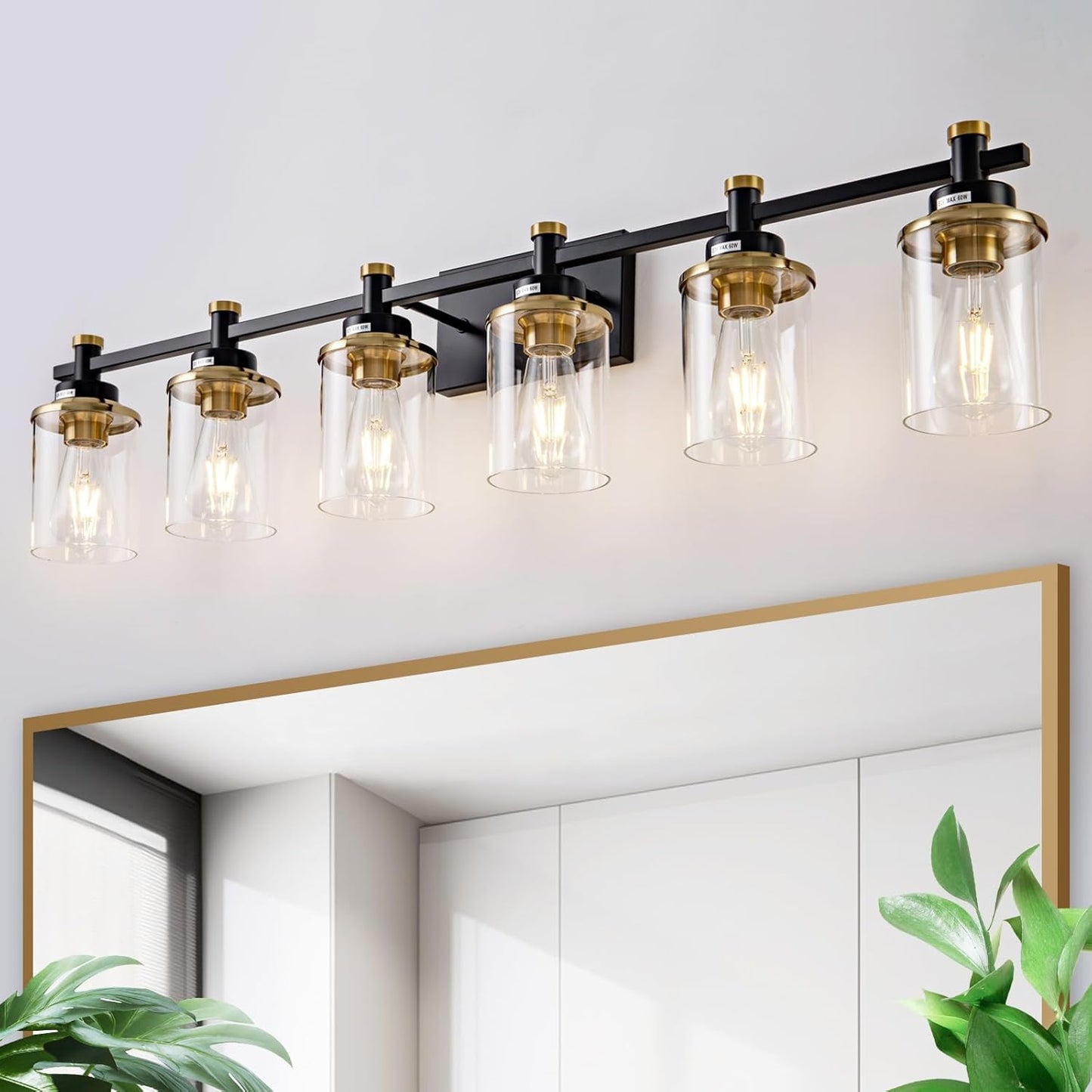 6 Bathroom Vanity Lights in Black and Gold for Modern Homes