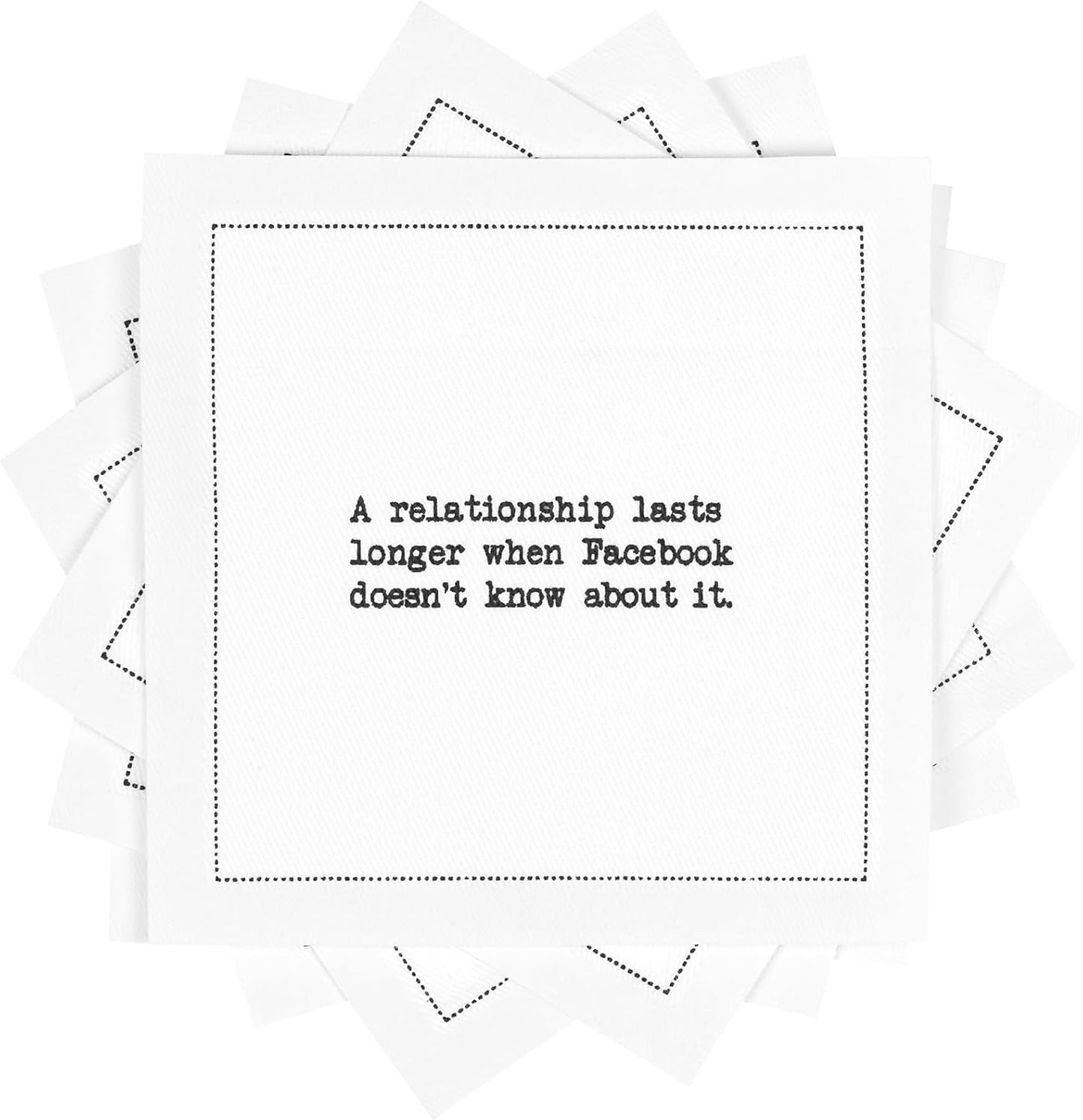 Funny Relationship Quotes Cocktail Napkins for Parties & Events