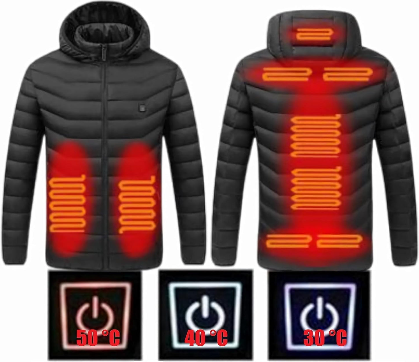 9-Zone Heated Hoodie: Customize Your Comfort!