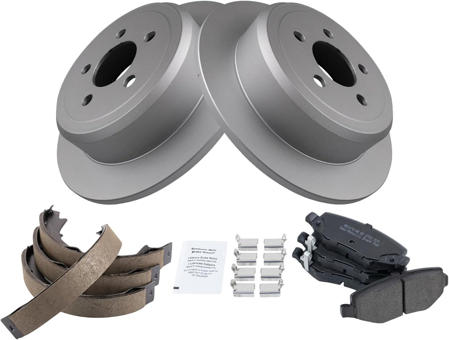 Complete Rear Brake Pad & Rotor Kit for Dodge Nitro & Jeep Liberty