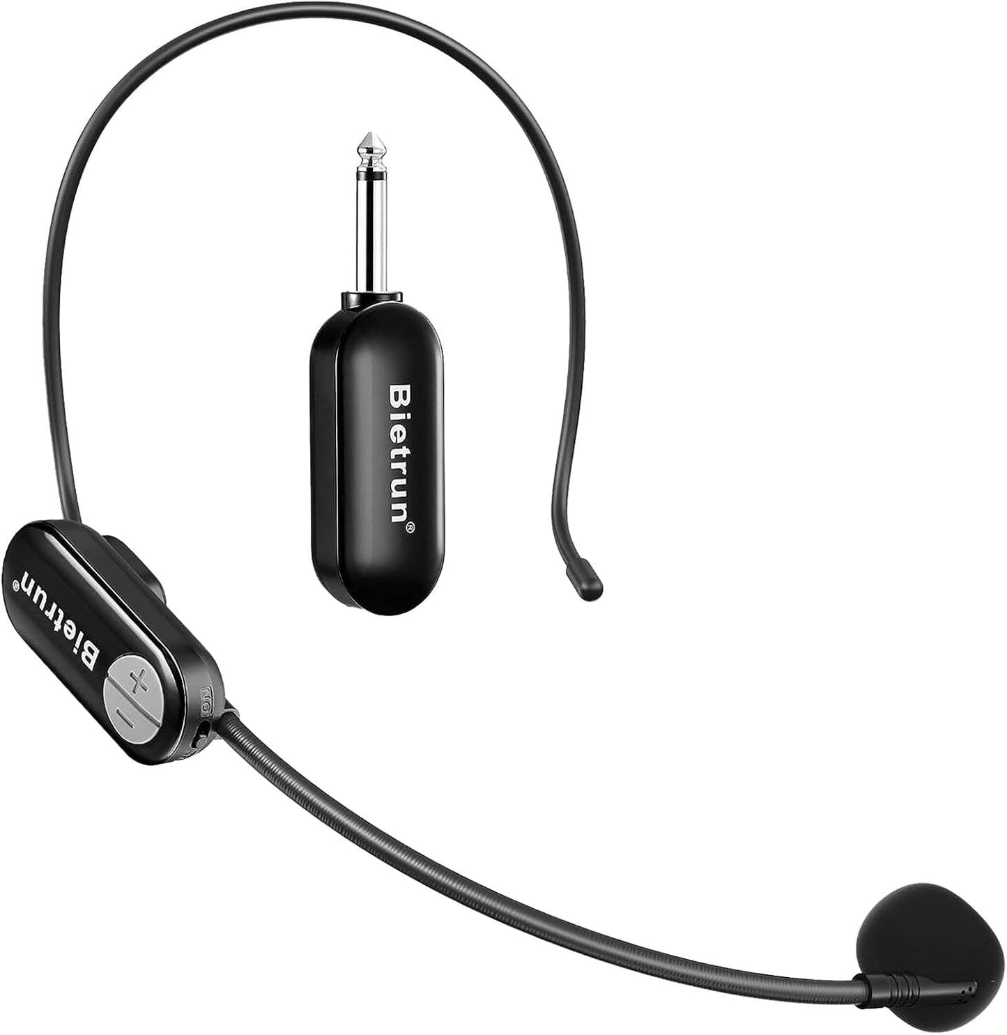 Bietrun UHF Wireless Mic Set - 165ft Range, 2-in-1 Mic for Karaoke, Teaching, Fitness