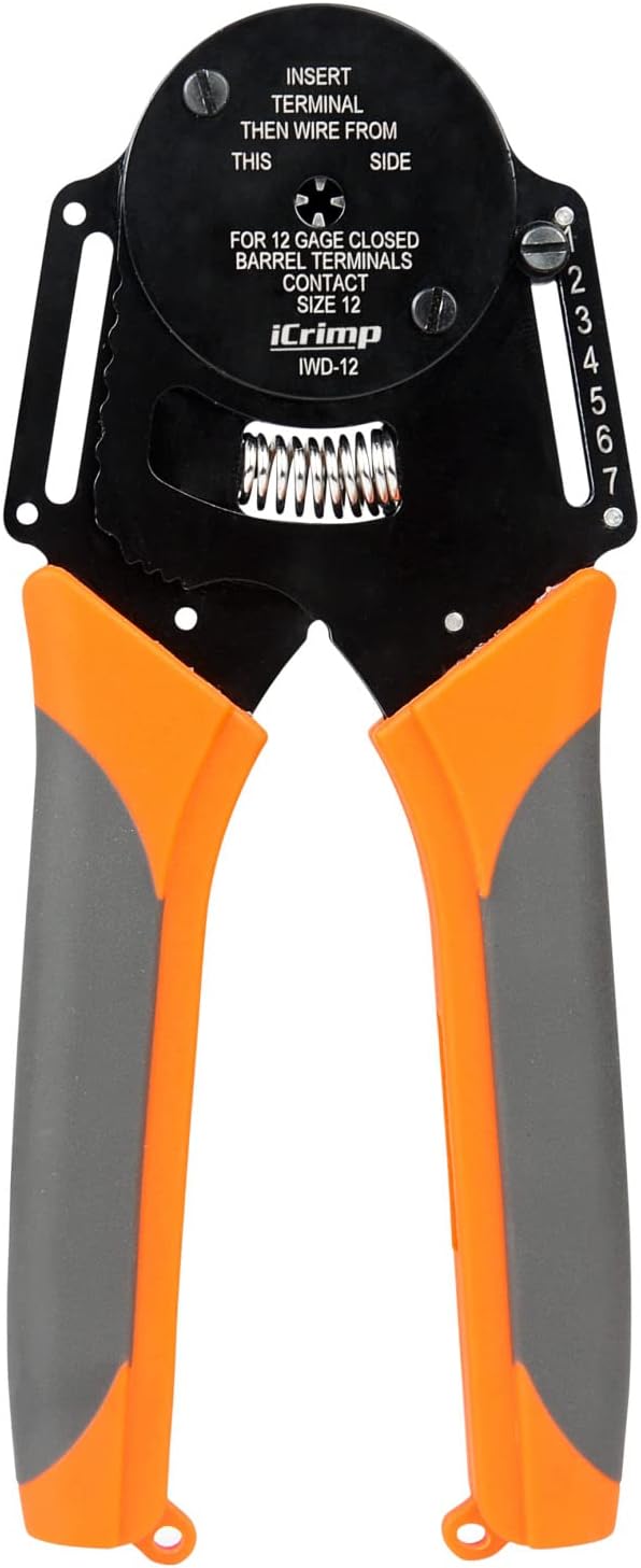 iCrimp Closed Barrel Crimper for Deutsch Solid Contacts 12 Gage