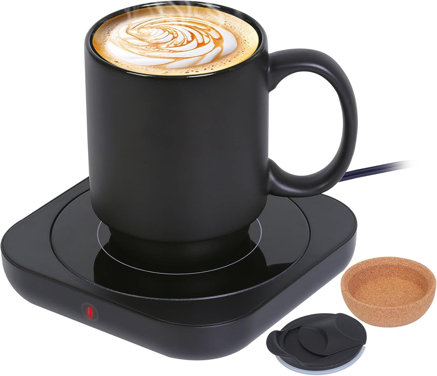 Coffee Mug Warmer Set with Ceramic Mug for Desk Use