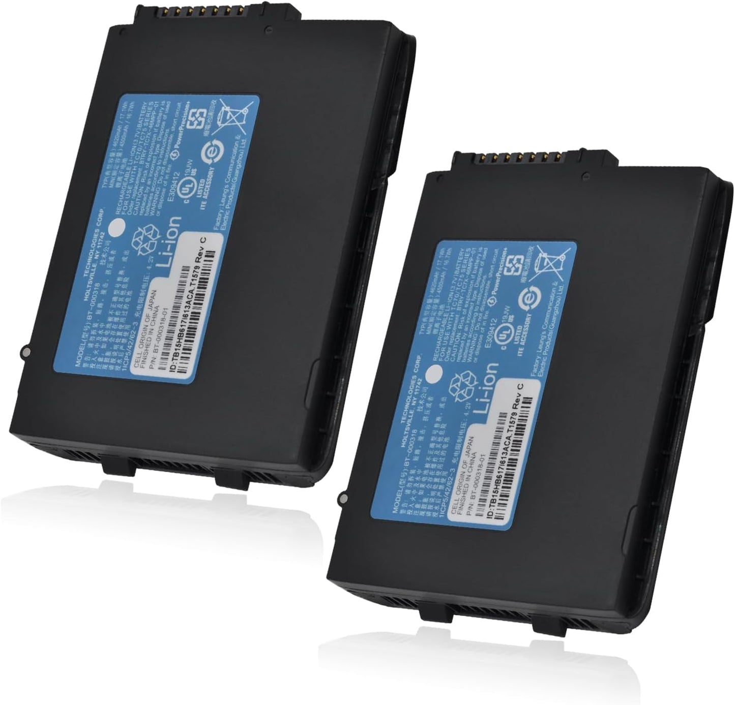 2 Pack BT-000318 Battery for Motorola Zebra TC70 TC75 Models