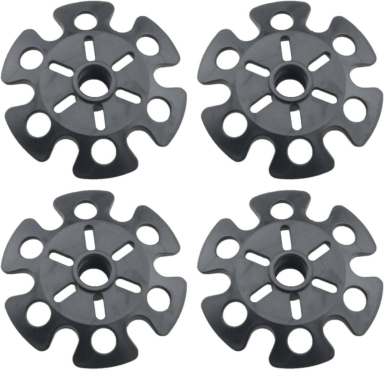 WELWIK 4PCS Black Cane Tip Set - Ultimate Pole Protection