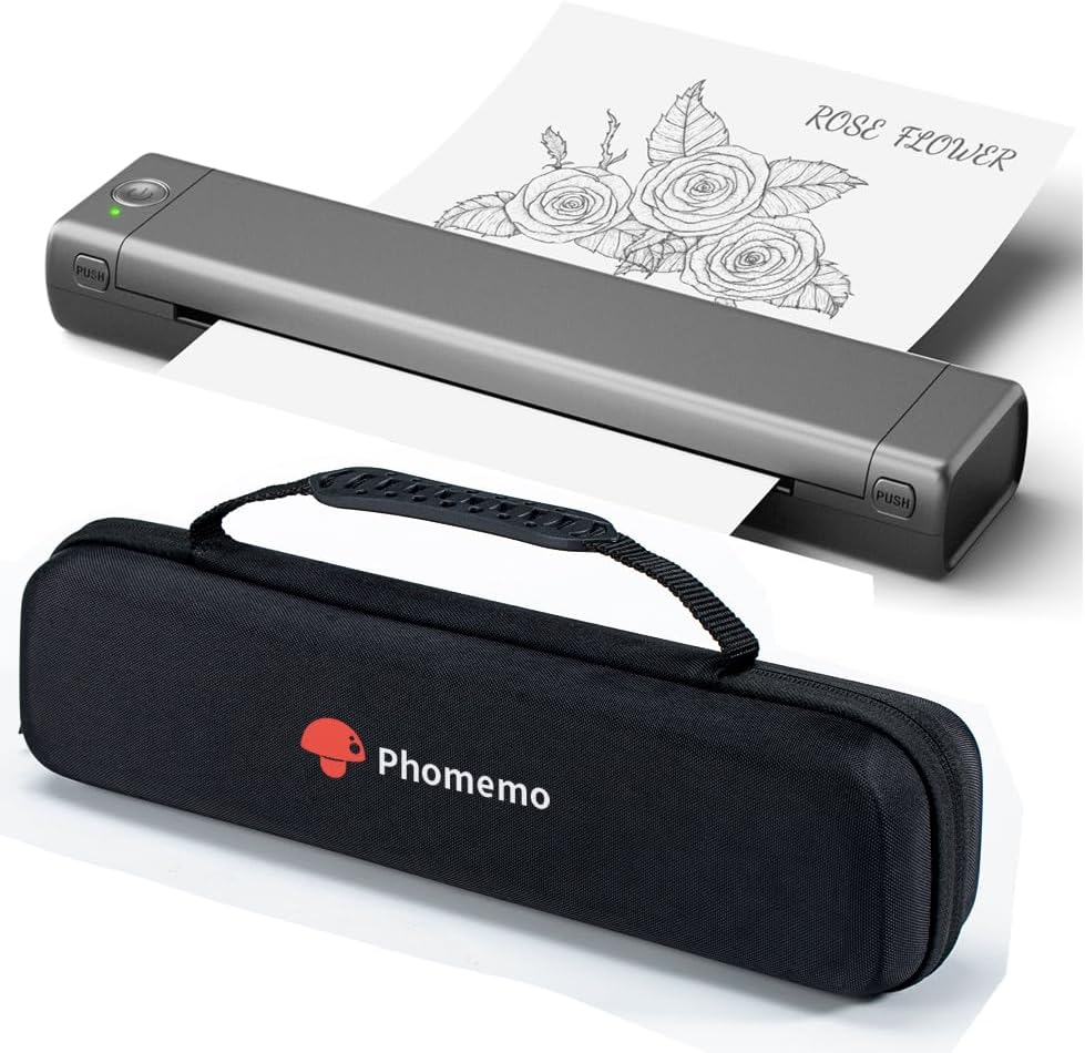 Phomemo Inkless Portable Printer - Travel-Friendly Wireless Printer