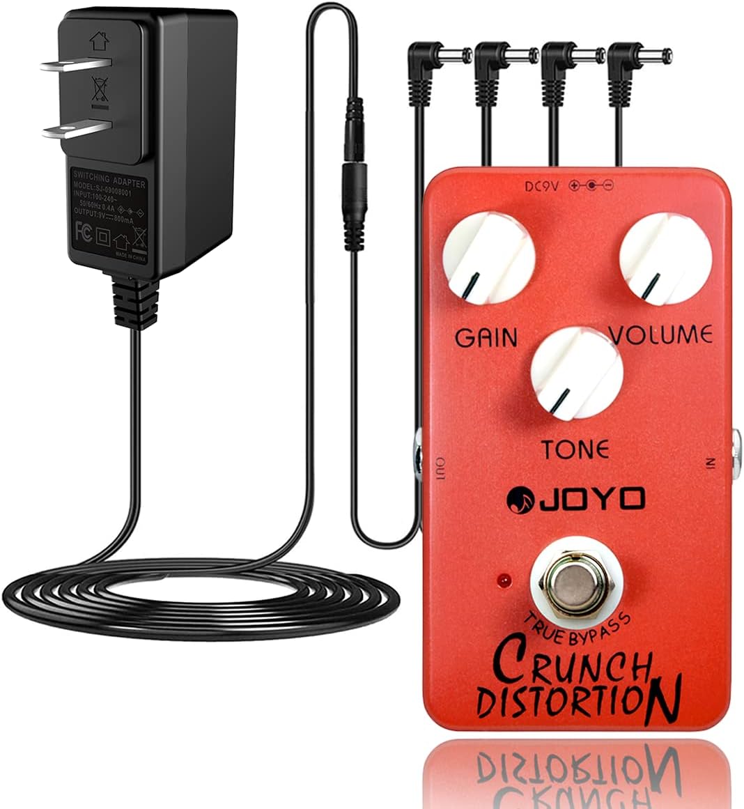 JOYO Crunch Distortion Pedal Bundle + Power Supply