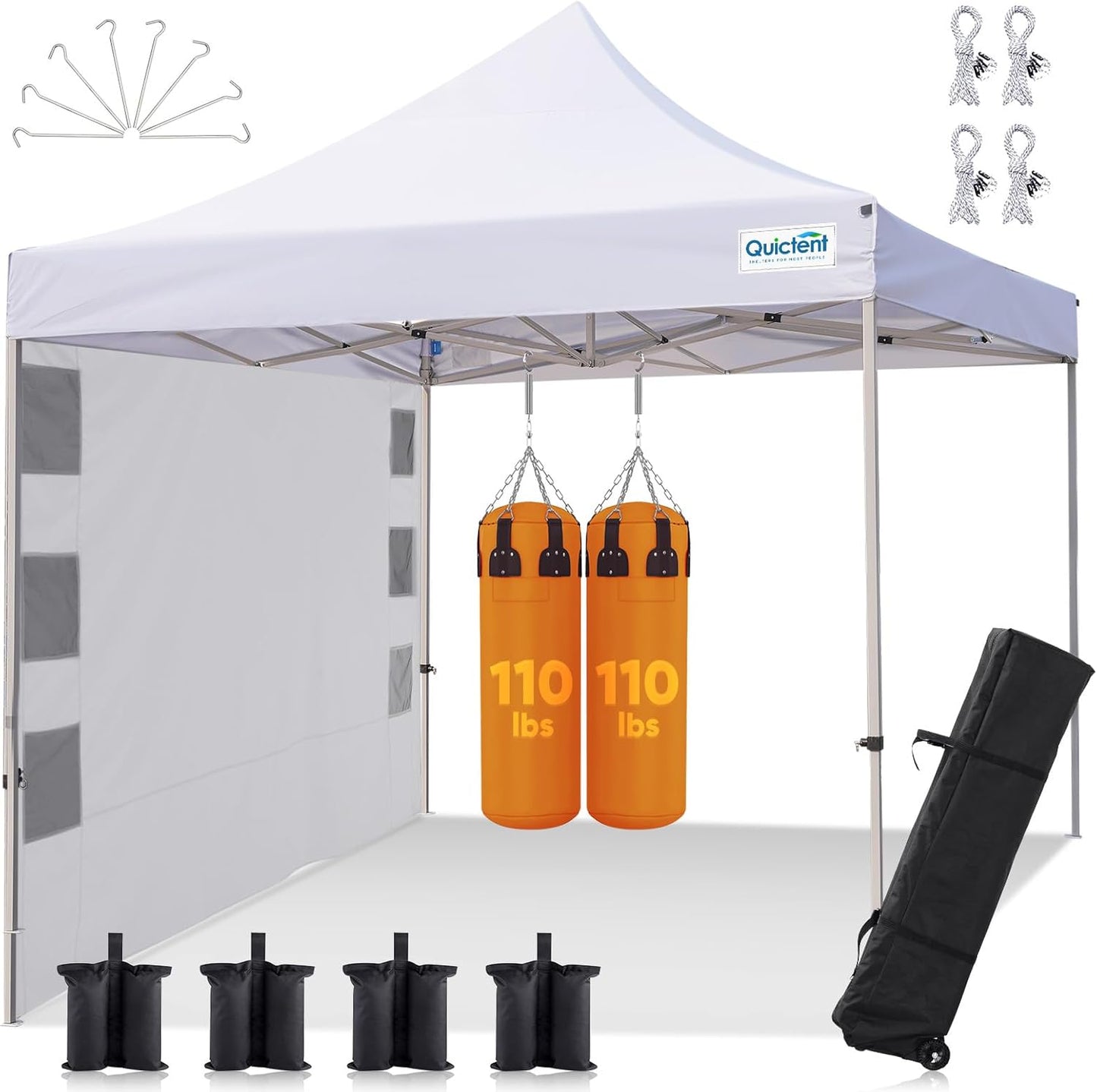Quictent 10x10 Heavy Duty Pop Up Canopy Tent for All Events