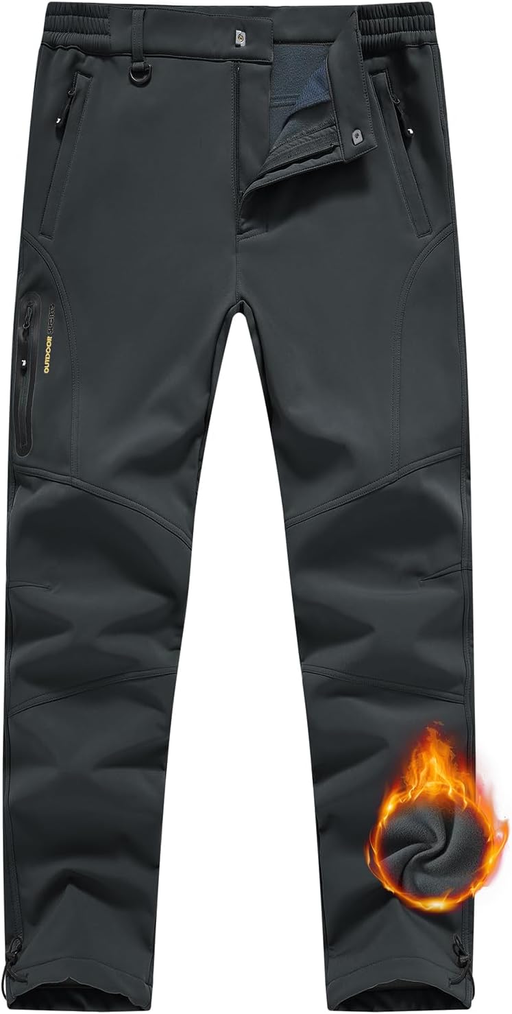 Rdruko Waterproof Winter Ski Pants - Insulated & Fleece Lined