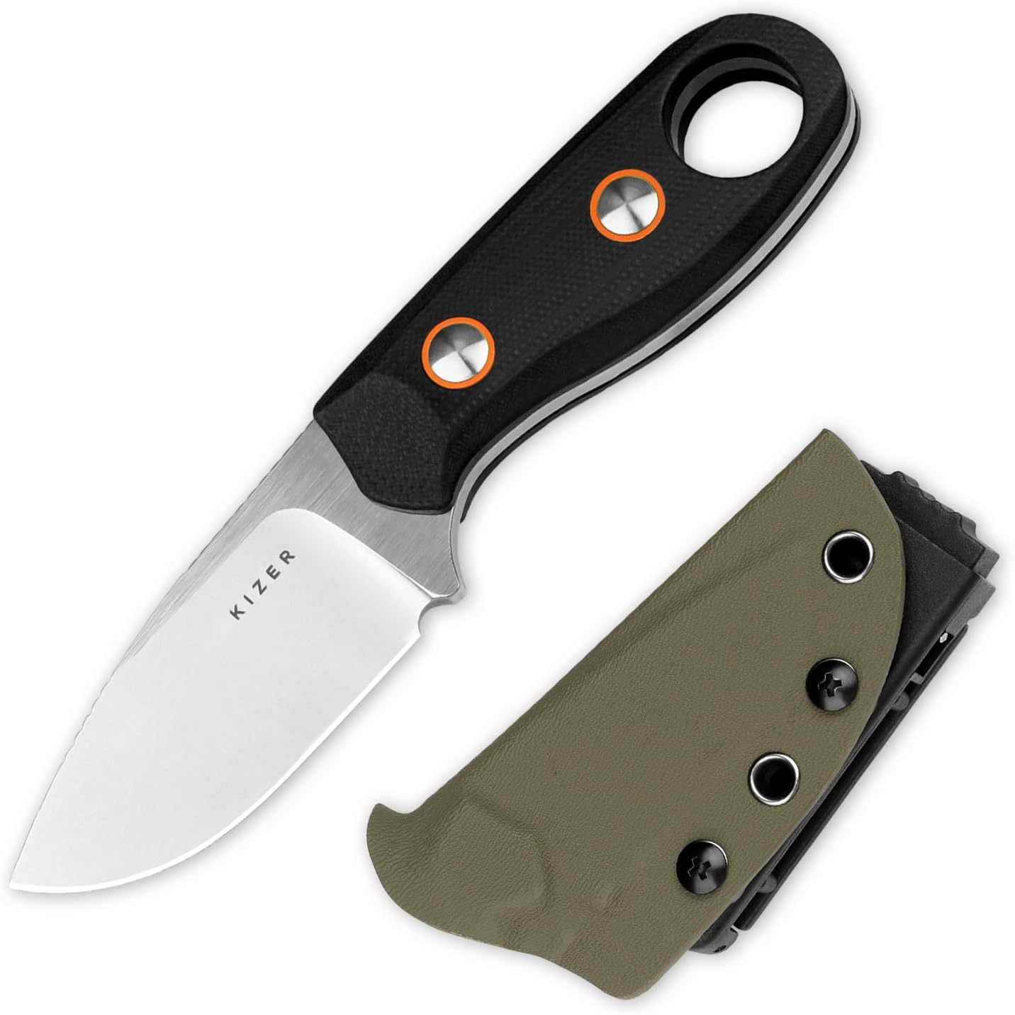 Kizer Beaver Fixed Blade Knife: Compact EDC Tool for Outdoors